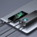 POWER BANK Baseus Ambilight, 30000mAh, PD 3.0 65W, 4 x USB; 1 x USB Type-C, digital display pt. status baterie, total 3A, black, PPLG000101 (timbru verde 0.18 lei) - 6932172613600 