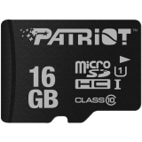 CARD MicroSD PATRIOT, 16 GB, MicroSDHC, clasa 10, standard UHS-I U1, PSF16GMDC10 (timbru verde 0.03 lei) 