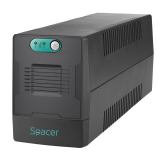 UPS Spacer Line Int.  fara management,  1500VA/  900W, AVR, 4 x socket Schuko, indicatie status cu LED, 2 x baterie 12V/9Ah, bateria are 12 luni garantie, 