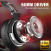 Casca OneOdio cu fir detasabil, tip over ear, utilizare profesionala, DJ, conectare prin Jack 3.5 mm | Jack 6.35 mm, difuzor 50 mm, impedanta 32 Ohm, rosu, Pro10-Red (timbru verde 0.8lei) 