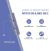 Casca OneOdio cu fir detasabil, tip over ear, utilizare profesionala, DJ, conectare prin Jack 3.5 mm | Jack 6.35 mm, difuzor 50 mm, impedanta 32 Ohm, albastru deschis, Pro10-Light-Blue (timbru verde 