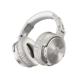 Casca OneOdio wireless, cu fir, tip over ear, utilizare multimedia, gaming, conectare prin Bluetooth 5.0 | Jack 3.5 mm | Jack 6.35 mm, difuzor 50 mm, impedanta 32 Ohm, acumulator 1000 mAh, argintiu,  