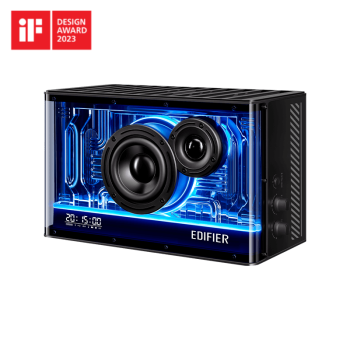 BOXE EDIFIER Gaming desktop, RMS: 40W, Bluetooth 5.3, USB-C, USB-A, AUX, EQs preset 3 moduri, RGB 7 culori, GaN charger 35W, white, 