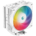Cooler Deepcool AG400, compatibil skt. Intel si AMD, racire cu aer, ventilator 120 mm, 2000 rpm, inaltime cooler 150mm, 4 heatpipe, iluminat RGB R-AG400-WHANMC-G-2 (timbru verde 0.8 lei) 