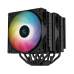 Cooler Deepcool AG620 ARGB, compatibil skt. Intel si AMD, racire cu aer, ventilator 120 mm, 1850 rpm, inaltime cooler 157 mm, 6 heatpipe, iluminat RGB R-AG620-BKANMN-G-2 (timbru verde 2.00 lei) 