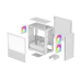 CARCASA DeepCool CH360 WH, Mini Tower, ATX, fara sursa, 3xfan, USB 3.2 gen 1 x 1, USB 2.0 x 2, audio, PSU shroud, 4 sloturi expansiune, iluminare ARGB, alb, R-CH360-WHAPE3-G-1 (timbru verde 0.24le 