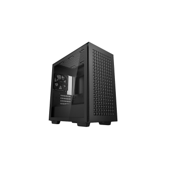 CARCASA DEEPCOOL CH370, Micro ATX, fara sursa, sticla securizata, 1 x 120mm fan, USB 3.0 x 2, Jack 3.5mm x 1, black, R-CH370-BKNAM1-G-1 (timbru verde 0.08 lei) 