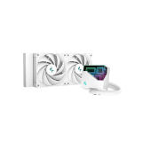 Cooler Deepcool LT520 WH, compatibil skt. Intel si AMD, racire cu lichid, ventilator 120 mm x 2, 2250 rpm, iluminat RGB, R-LT520-WHAMNF-G-1 (timbru verde 2.00 lei) 