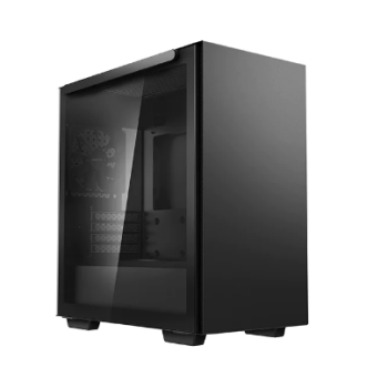 CARCASA DEEPCOOL MACUBE 110, Micro ATX, fara sursa, sticla securizata, 1 x fan, USB 3.0 x 2, Jack 3.5mm, mesh, R-MACUBE110-BKNGM1N-G-1 (timbru verde 0.08 lei) 