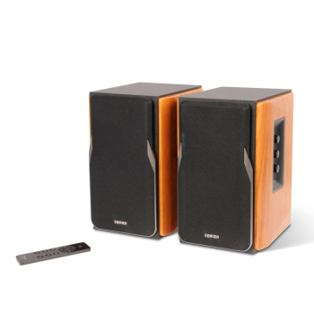 BOXE EDIFIER 2.0, RMS: 42W (2 x 21W), bluetooth, telecomanda wireless, volum, bass, treble, optical, brown, R1380DB-BR (timbru verde 11.00 lei) 