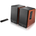 BOXE EDIFIER 2.0, RMS: 66W (2 x 15W, 2 x 18W), bluetooth, telecomanda wireless, volum, bass, treble, dual RCA, sub-out, brown, R1700BTS-BR (timbru verde 11.00 lei) 