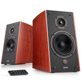 BOXE EDIFIER 2.0, RMS: 120W (2 x 24W, 2 x 36W), bluetooth, telecomanda wireless, volum, bass, treble, brown, R2000DB-BR (timbru verde 11.00 lei) 