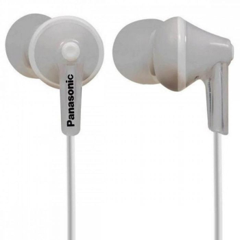 Panasonic range 6Hz - 24kHz, 16W, 104dB/mW, closed type headphones, length of cord 1.2m, 3 sizes of silicone earphones RP-HJE125E-W (timbru verde 0.8 lei) 