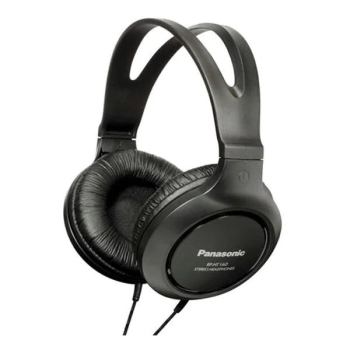 Panasonic Closed type digital monitoring headphones, speakers with a diameter of 30 mm, neodymium magnet, frequency range 10 Hz - 27 kHz RP-HT161E-K (timbru verde 0.8 lei) 