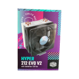 COOLER Cooler Master HYPER 212 EVO V2,racire aer, 6 mm4 pcs heatpipe, skt. Intel LGA 1700/1200/115x/2066/2011-v3/2011 AMD AM5/AM4/AM3/AM3+, fan 120mm, 650-1800 rpm, conectare 4-pin PWM, LED , R  
