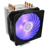 Cooler Cooler Master HYPER H410R RGB, compatibil skt. Intel si AMD, racire cu aer, ventilator 92 mm, 2000 rpm, inaltime cooler 136mm, 4 heatpipe, iluminat RGB RR-H410-20PC-R1 (timbru verde 0.8 l 