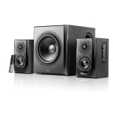 BOXE EDIFIER 2.1, RMS: 150W (2 x 25W, 2 x 15W, 1 x 70W), bluetooth, telecomanda wireless, volum, bass, treble, optical, black, S351DB-BK (timbru verde 11.00 lei) 