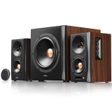BOXE EDIFIER 2.1, RMS: 155W (2 x 10W, 2 x 30W, 1 x 75W), bluetooth, telecomanda wireless, woofer wireless, volum, bass, treble, optical, coaxial, brown, S360DB (timbru verde 11.00 lei) 