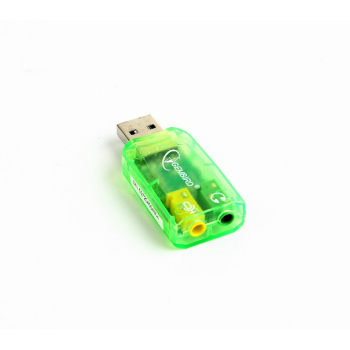PLACA de SUNET GEMBIRD, extern, interfata USB, conectori 3.5 mm jack, SC-USB-01 