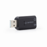 PLACA de SUNET GEMBIRD, extern, interfata USB 2.0, conectori 3.5 mm jack, SC-USB2.0-01
