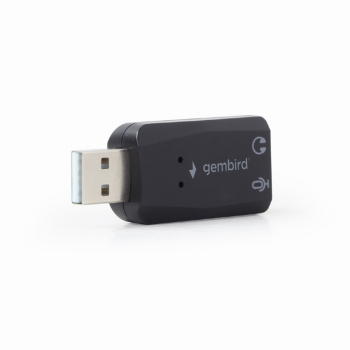 PLACA de SUNET GEMBIRD, extern, interfata USB 2.0, conectori 3.5 mm jack, SC-USB2.0-01