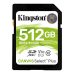 Card memorie Kingston 512GB SDXC CANVAS SELECT PLUS/100R C10 UHS-I U3 V30 SDS2/512GB