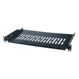 RAFT FIX LOGILINK 1U pentru rack 19, adancime 250mm, sarcina maxima 10Kg, vopsea antistatic, otel 1.5mm, black, SF1C35B 