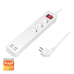 PRELUNGITOR LOGILINK, Wi-Fi Smart, Schuko x 3, USB x 4 5V/2.1 A max. 10.5W, prot. Supracurent / supratensiune, IP20, compatibil TUYA, Amazon Alexa si Google Home, alb, SH0103 (include TV 0.80lei) 