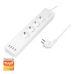 PRELUNGITOR LOGILINK, Wi-Fi Smart, Schuko x 4, USB x 4 5V/4A max. 20W, cablu 3G 1.5mm2 10A, prot. Supracurent / supratensiune / scurtcircuit / supraincalzire, IP20, compatibil TUYA, Amazon Alexa si Go 
