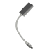 CABLU video SPACER, adaptor USB 3.1 Type-C (T) la DisplayPort (M), 15cm, rezolutie maxima 4K UHD (3840 x 2160) la 60 Hz, silver SP-CM-DPF-01 (timbru verde 0.18 lei) 