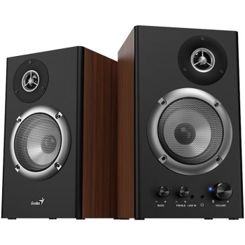 BOXE GENIUS 2.0, RMS: 36W (2 x 18W), amplificare integrata, black&brown wood, SP-HF1200B 31730049400 (timbru verde 4.00 lei) 