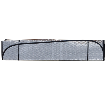 PARASOLAR auto Iggy pentru parbriz, fata dubla, folie din aluminiu, 2 x ventuze prindere, dimensiune 150 x 80 cm IGAA-PARAS-150 