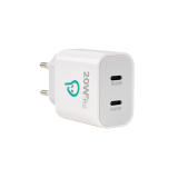 ALIMENTATOR retea SPACER Power Delivery, 2 x USB Type-C PD (max 20W) 