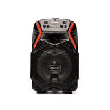 BOXA SPACER portabila bluetooth COUGAR, tip troler, RMS: 35W, 8 woofer, acumulator 3.7V,1800 mAh, input : AUX audio, radio FM, guitar, USB/microSD, remote control, wireless microphone, black, SPB-H 