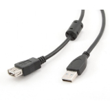 CABLU USB SPACER prelungitor, USB 2.0 (T) la USB 2.0 (M), 1.8m, black SPC-USB-AMAF-6 261903 (timbru verde 0.08 lei) 