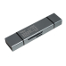 CARD READER extern SPACER, 4 in 1, interfata USB 2.0, USB Type C, citeste/scrie: SD, micro SD; extraconectori mama USB si Type-C, aluminiu, SPCR-TYPEC-USB-01 (timbru verde 0.18 lei) 