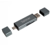 CARD READER extern SPACER, 4 in 1, interfata USB 2.0, USB Type C, citeste/scrie: SD, micro SD; extraconectori mama USB si Type-C, aluminiu, SPCR-TYPEC-USB-01 (timbru verde 0.18 lei) 