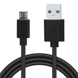 CABLU alimentare si date SPACER, pt. smartphone, USB 2.0 (T) la Micro-USB 2.0 (T), PVC, Retail pack, 1.8m, black,  SPDC-MICRO-PVC-BK-1.8 (timbru verde 0.08 lei) 