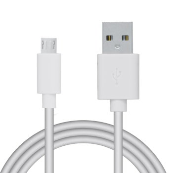 CABLU alimentare si date SPACER, pt. smartphone, USB 2.0 (T) la Micro-USB 2.0 (T), PVC, Retail pack, 1.8m, White,  SPDC-MICRO-PVC-W-1.8 (timbru verde 0.08 lei) 