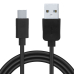 CABLU alimentare si date SPACER, pt. smartphone, USB 2.0 (T) la Type-C (T), PVC,2.1A,Retail pack, 1m, black, SPDC-TYPEC-PVC-BK-1.0 (timbru verde 0.08 lei) 