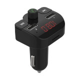 MODULATOR AUTO FM SPACER, Bluetooth 5.0, 2xUSB max. 5V/3.1A, 12V-24V, max. 10-15m, mic max. 0-1m, format MP3/WMA, 206 canale 87.5-108Mhz, USB disk, microSD, answer/hang up/redial, protectie circuit, 