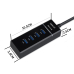 HUB USB SPACER SPH-4USB30-01, USB 3.0 x 4 (Negru)