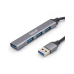 HUB extern SPACER, porturi USB:USB 3.0 X 1, USB 2.0 x 3, conectare prin USB 3.0, cablu 1m, aluminiu, (timbru verde 0.8 lei), SPHB-USB-4U-01 