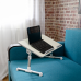 MASUTA SPACER notebook 17, 52x30x1.2cm, inaltime reglabila 24-32cm, inclinare ajustabila pana la 30grade, stopper laptop, armrest/opritor mouse silicon crem, SPNS-TABLE  
