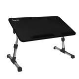 MASUTA SPACER notebook 17, 52x30x1.2cm, inaltime reglabila 24-32cm, inclinare ajustabila pana la 30grade, stopper laptop, armrest/opritor mouse silicon, Negru, SPNS-TABLE-BK 