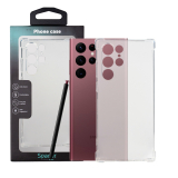 Husa Samsung Galaxy S22 Ultra Spacer, transparenta, grosime 1.5mm, protectie suplimentara antisoc la colturi, material flexibil TPU SPPC-SM-GX-S22U-CLR 