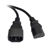 CABLU alimentare Spacer prelungitor, 1.8m, intrare C14, iesire C13, 10A, negru, 
