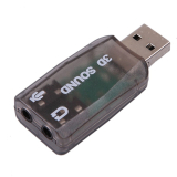 PLACA de SUNET Spacer, extern, 5.1, interfata USB 2.0, conectori 3.5 mm jack, SPSC-USB-01, (include timbru verde 0.18lei)