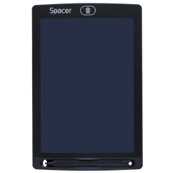 TABLETA LED SPACER pentru scris, 8.5'' display, black,baterie CR2020