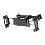 SUPORT AUTO Baseus pt. SmartPhone sau Tableta, fixare pe tetiera, ofera posibilitatea reglarii unghiului de vizionare pe verticala si orizontala (360 de grade), negru SUHZ-01 - 6953156261358 